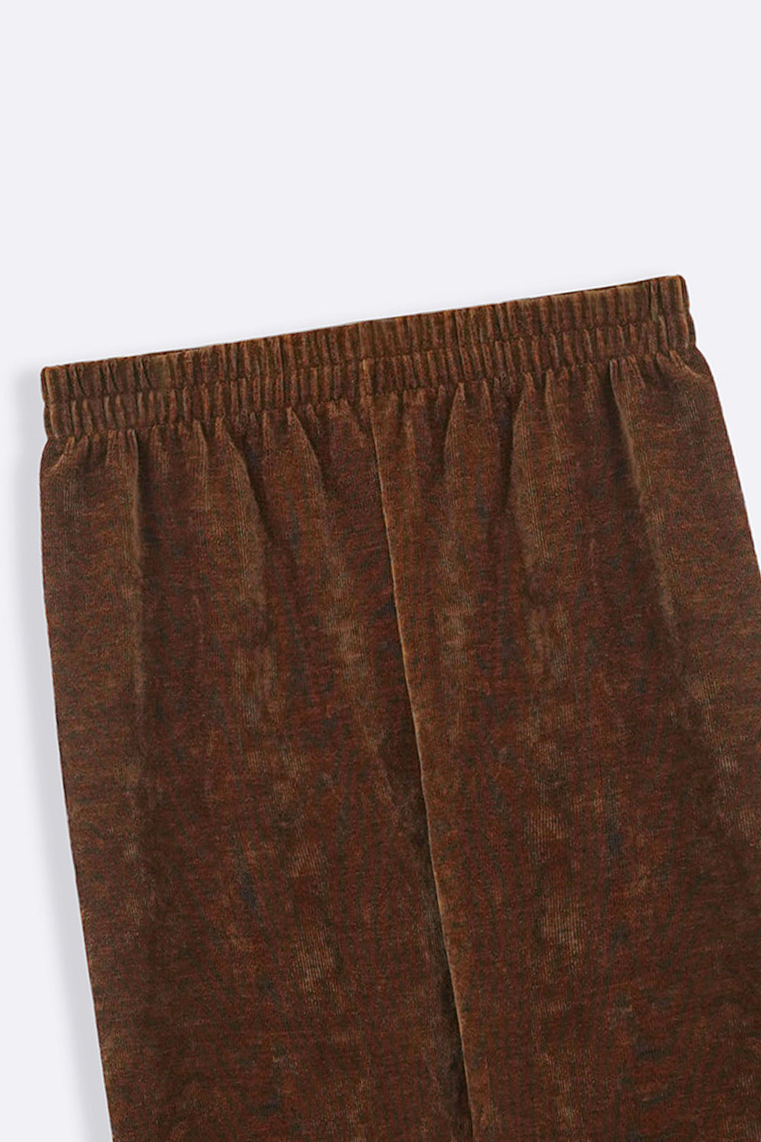 BROWN VELVET EARTH TROUSERS