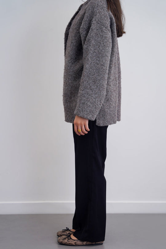 BLACK TAILORED SLIM PANTS