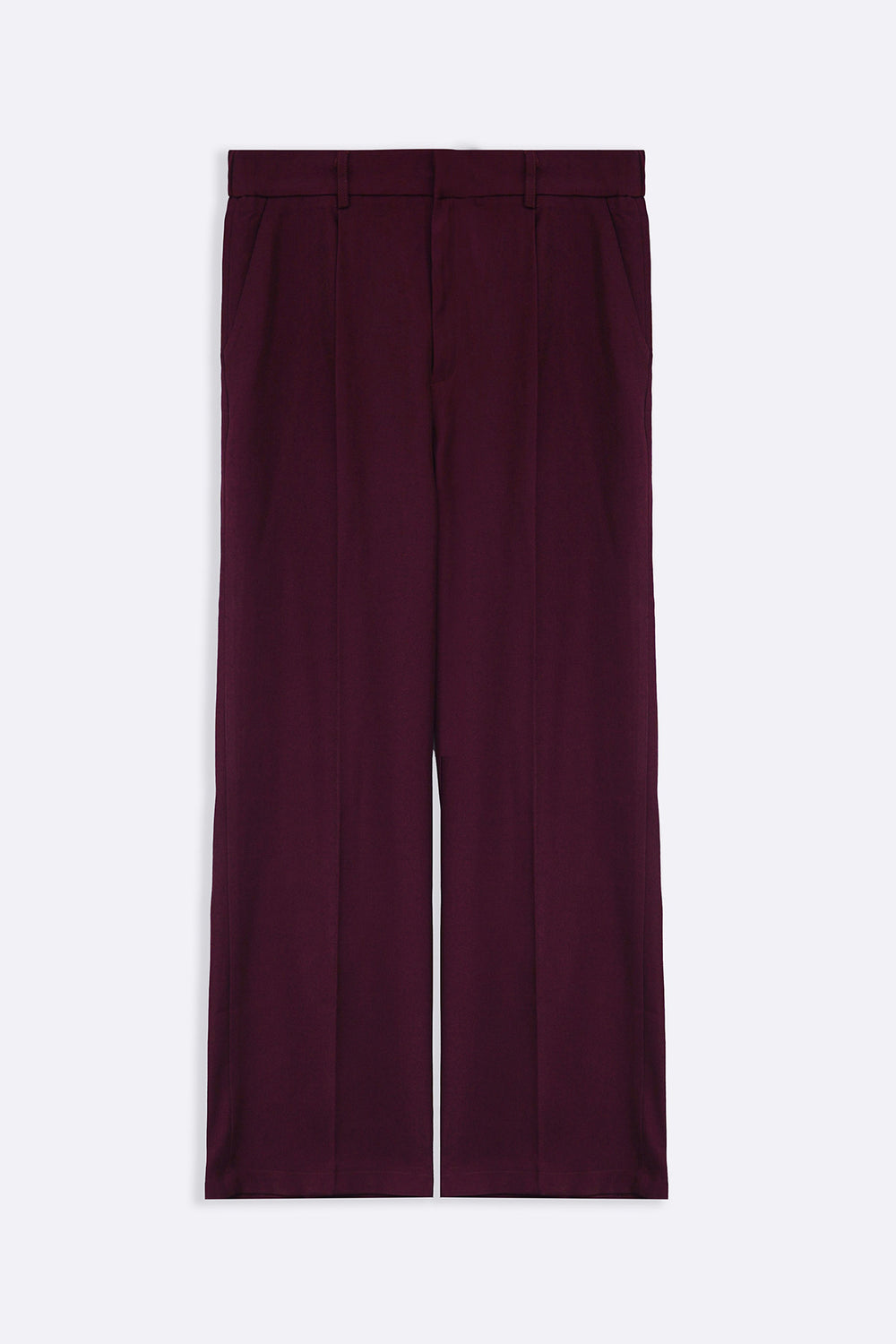 BURGUNDY TAILORED SLIM PANTS