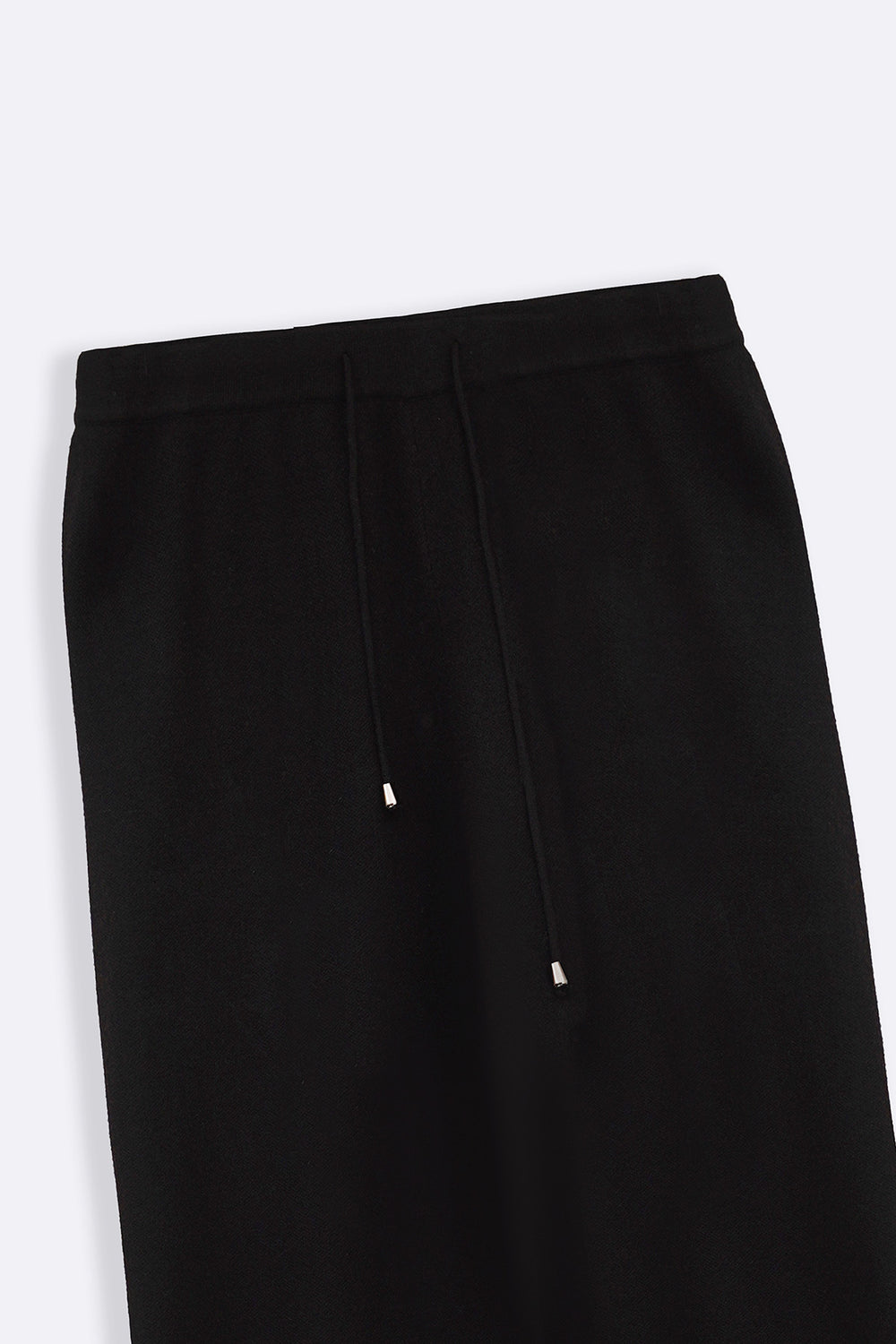 BLACK BUTTON KNIT PANTS