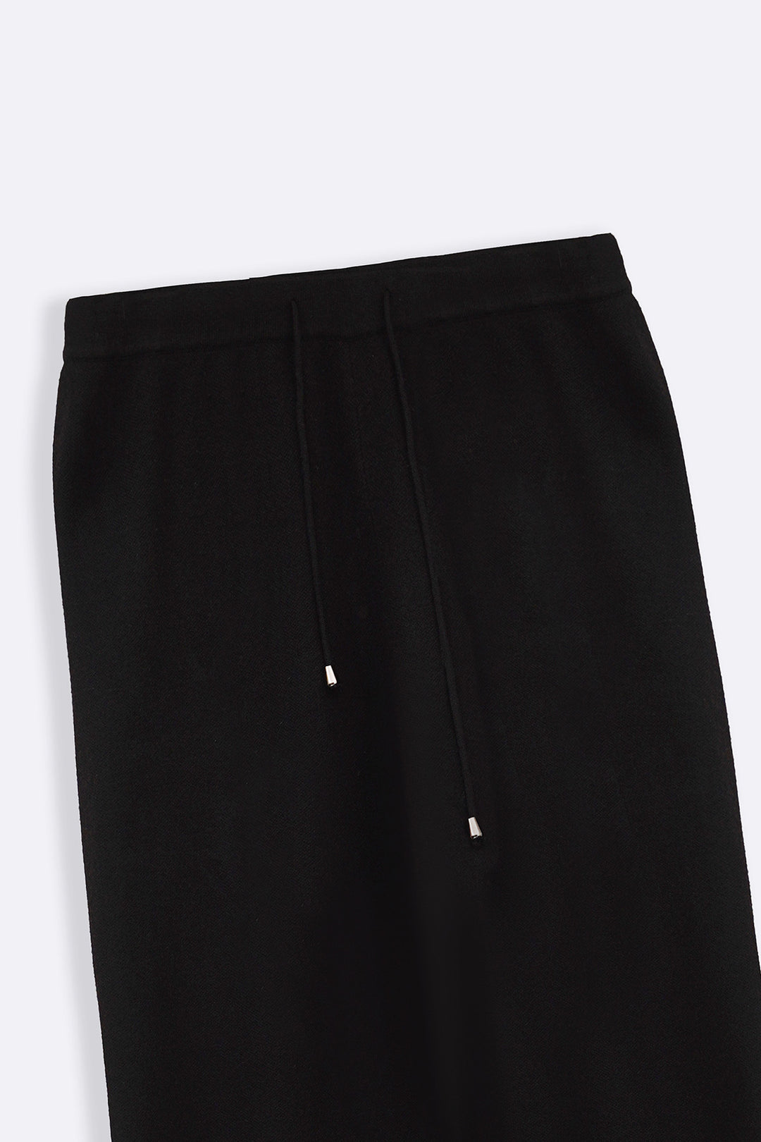 BLACK BUTTON KNIT PANTS