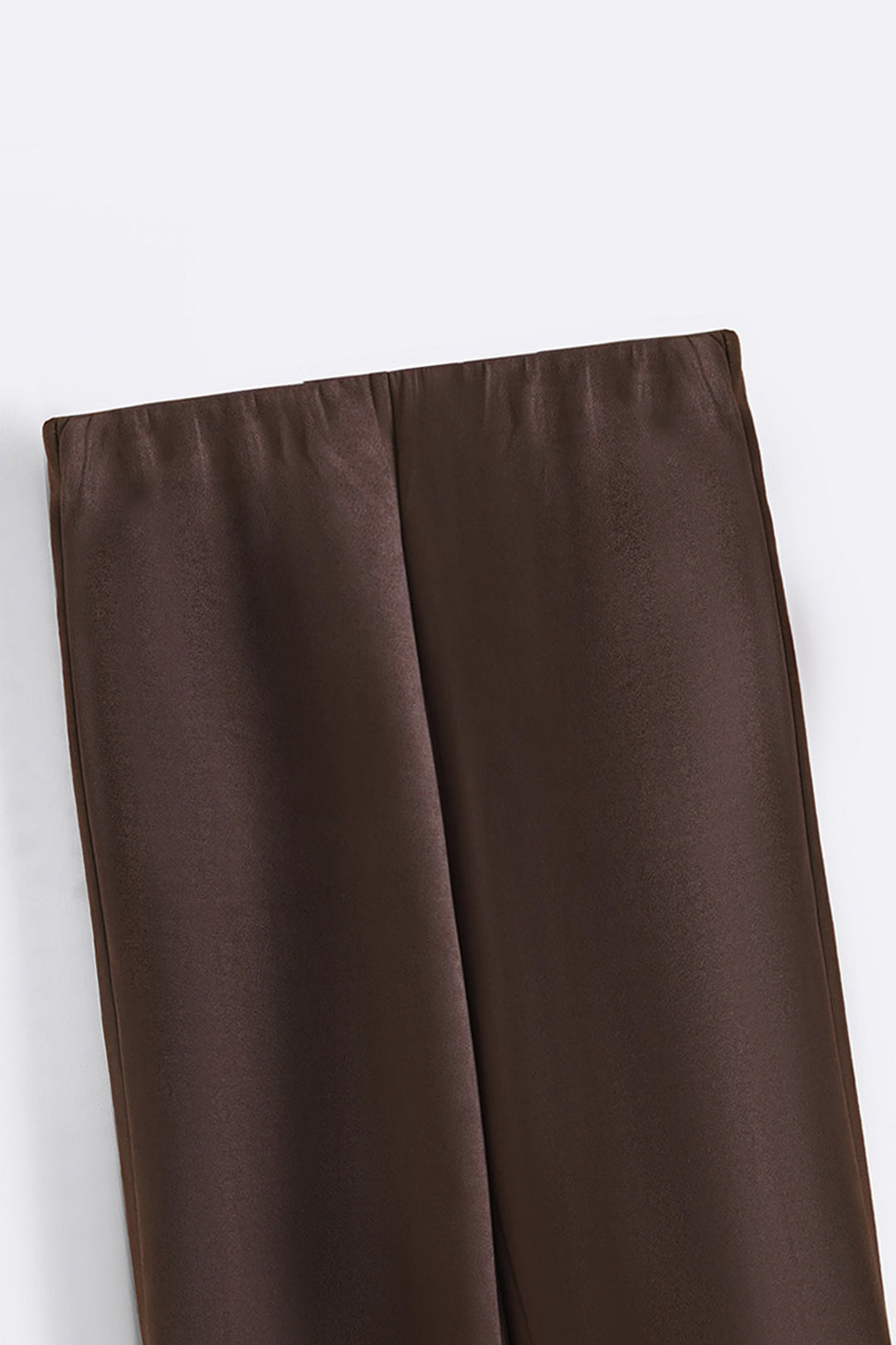 BROWN SUEDE EASY PANTS