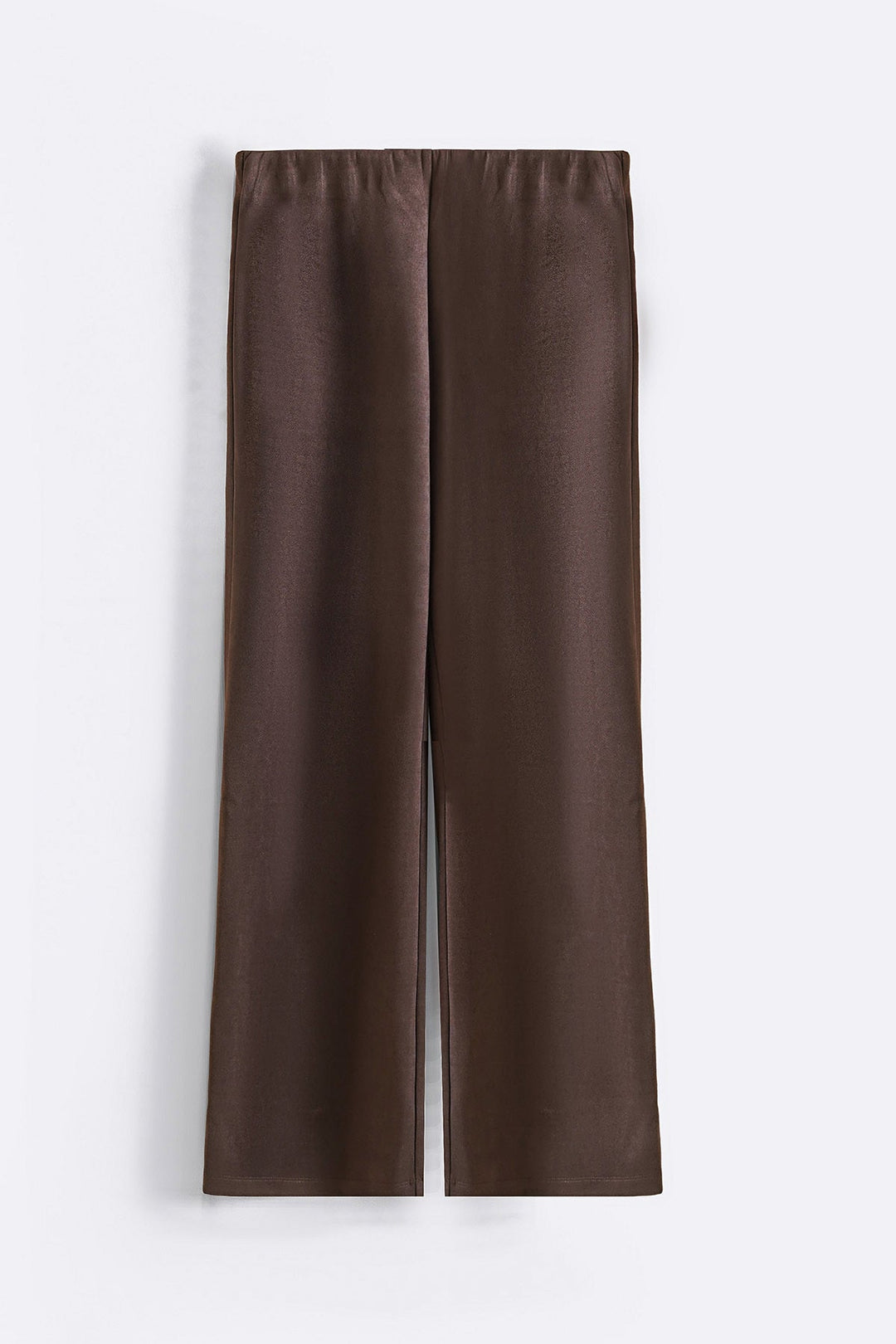 BROWN SUEDE EASY PANTS