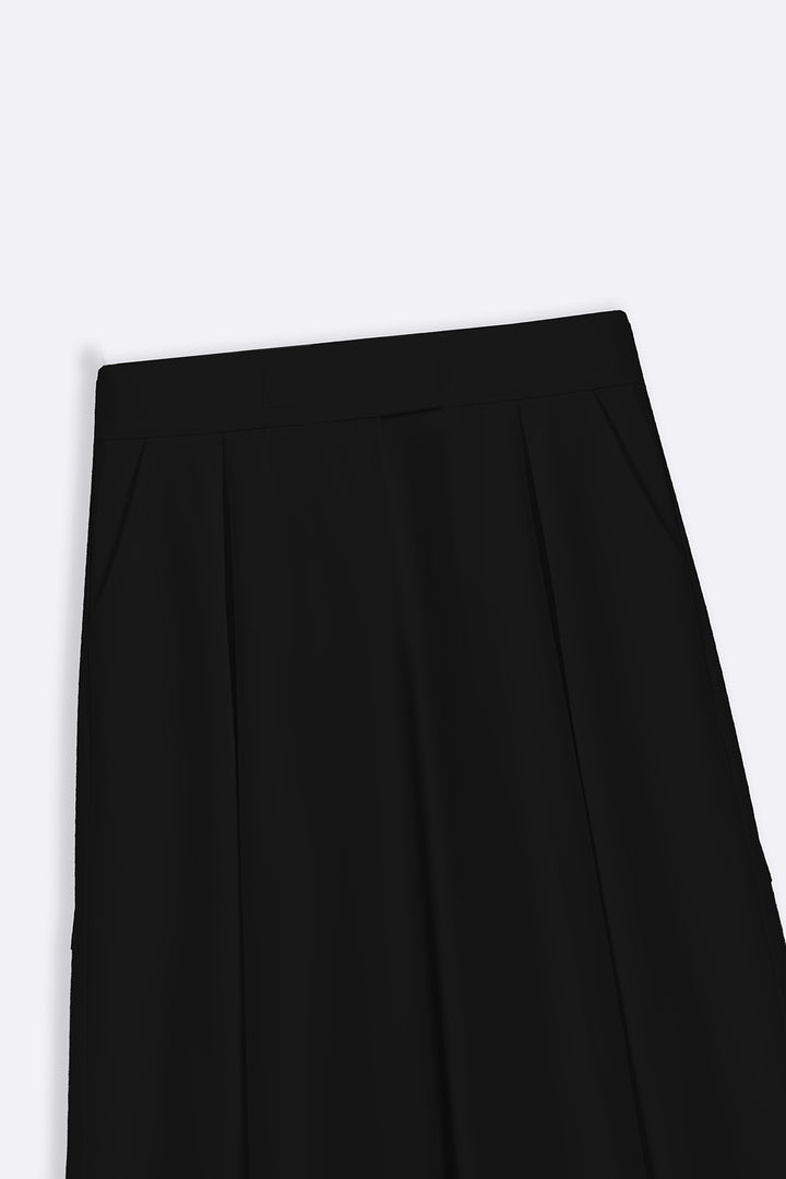 BLACK KYOTO PLEATED PANTS