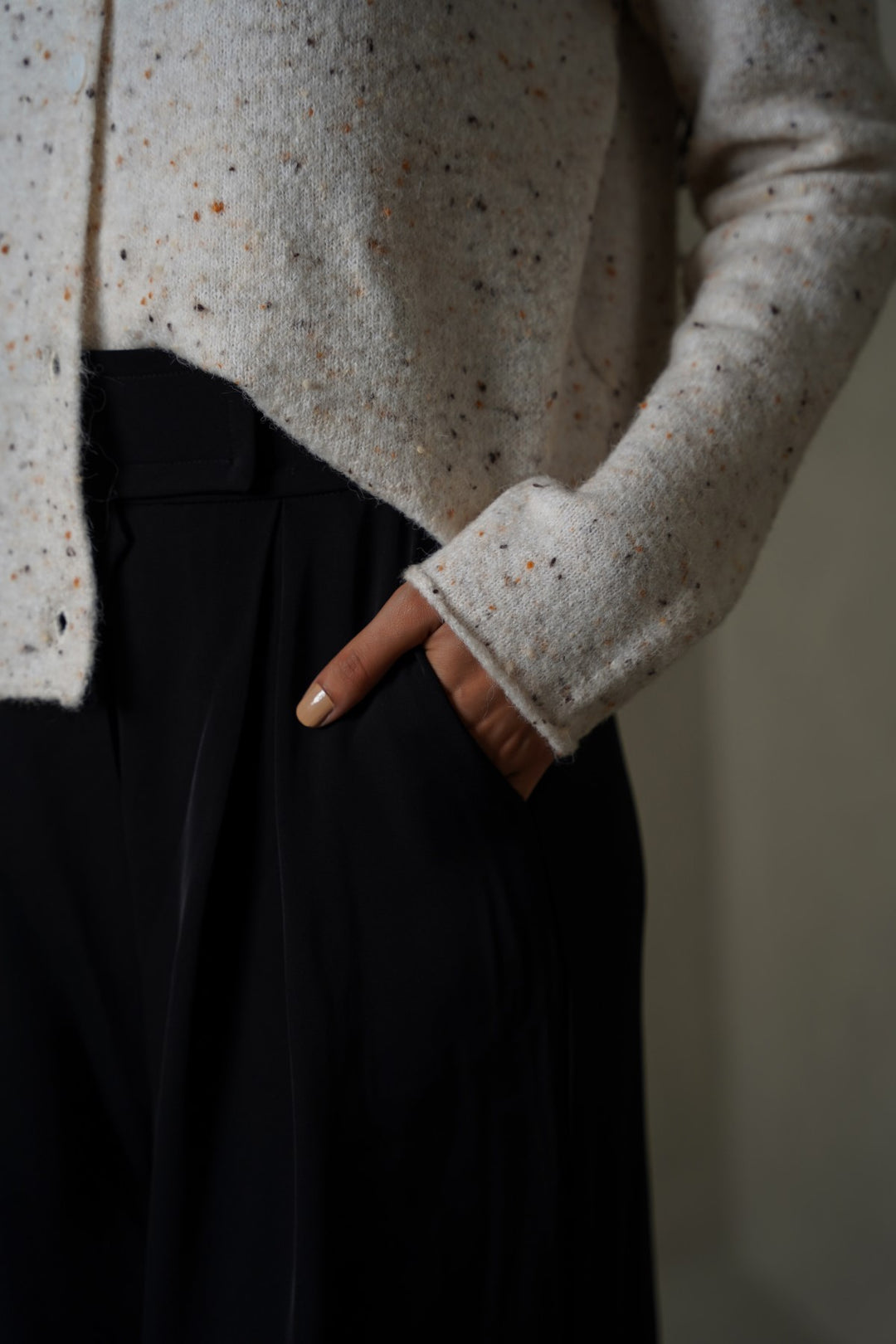 BLACK KYOTO PLEATED PANTS