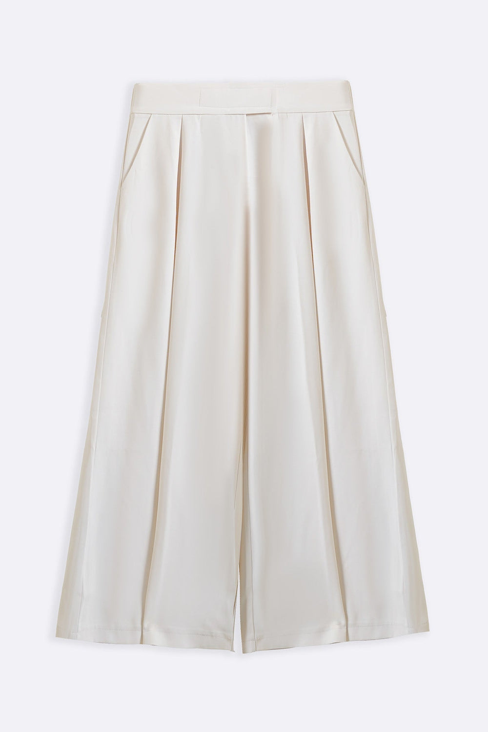CREAM KYOTO PLEATED PANTS