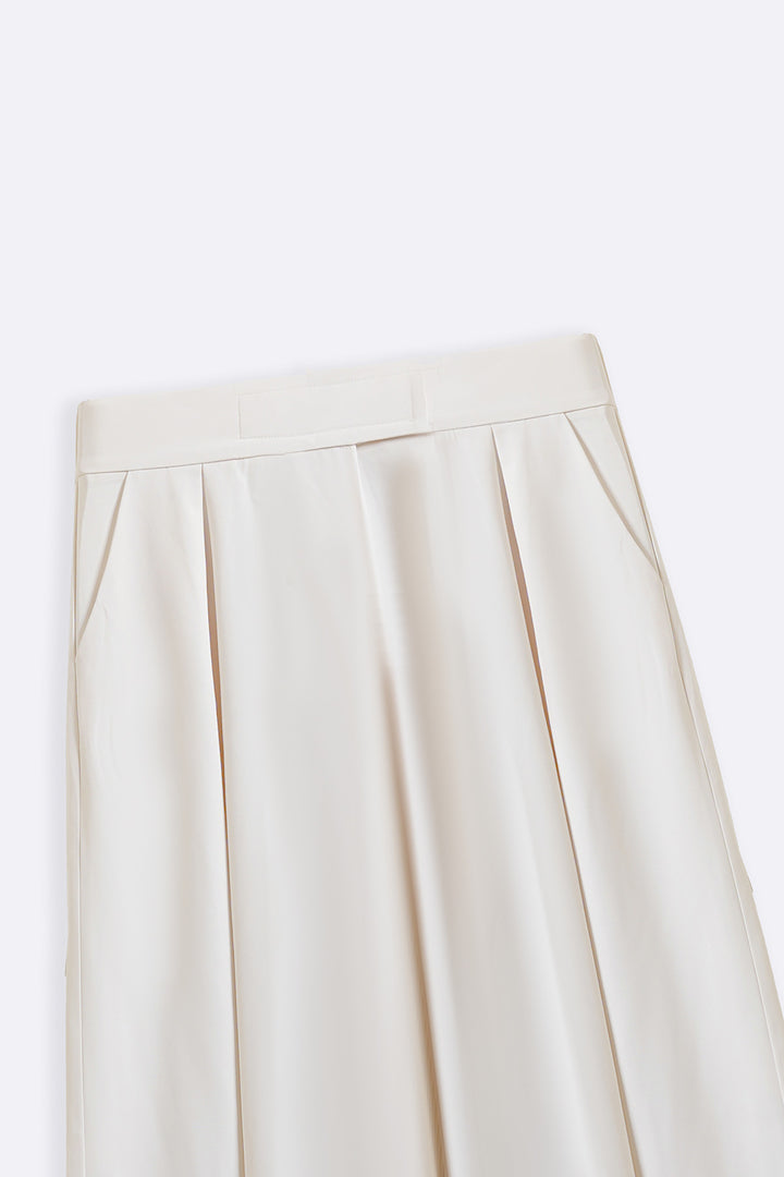 CREAM KYOTO PLEATED PANTS