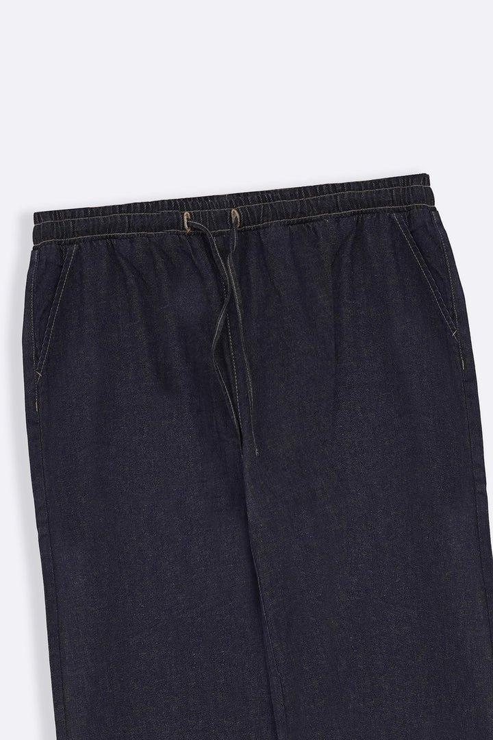 DARK BLUE EASY WIDE LEG JEANS