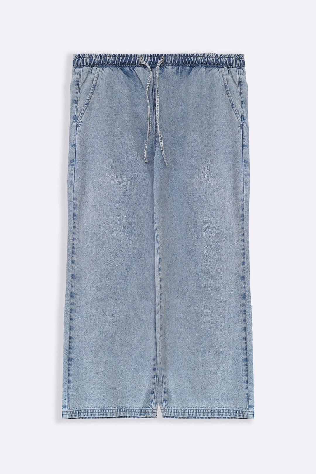 LIGHT BLUE EASY WIDE LEG JEANS