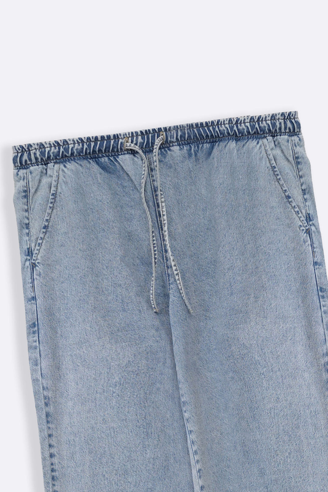 LIGHT BLUE EASY WIDE LEG JEANS