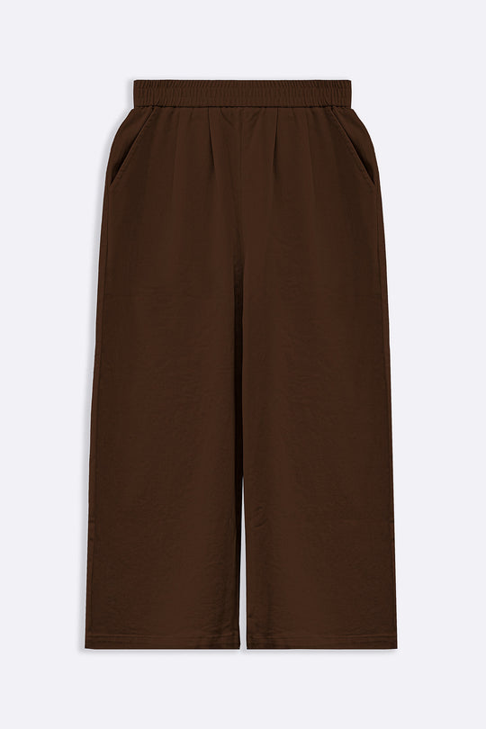 BROWN CROPPED PANTS