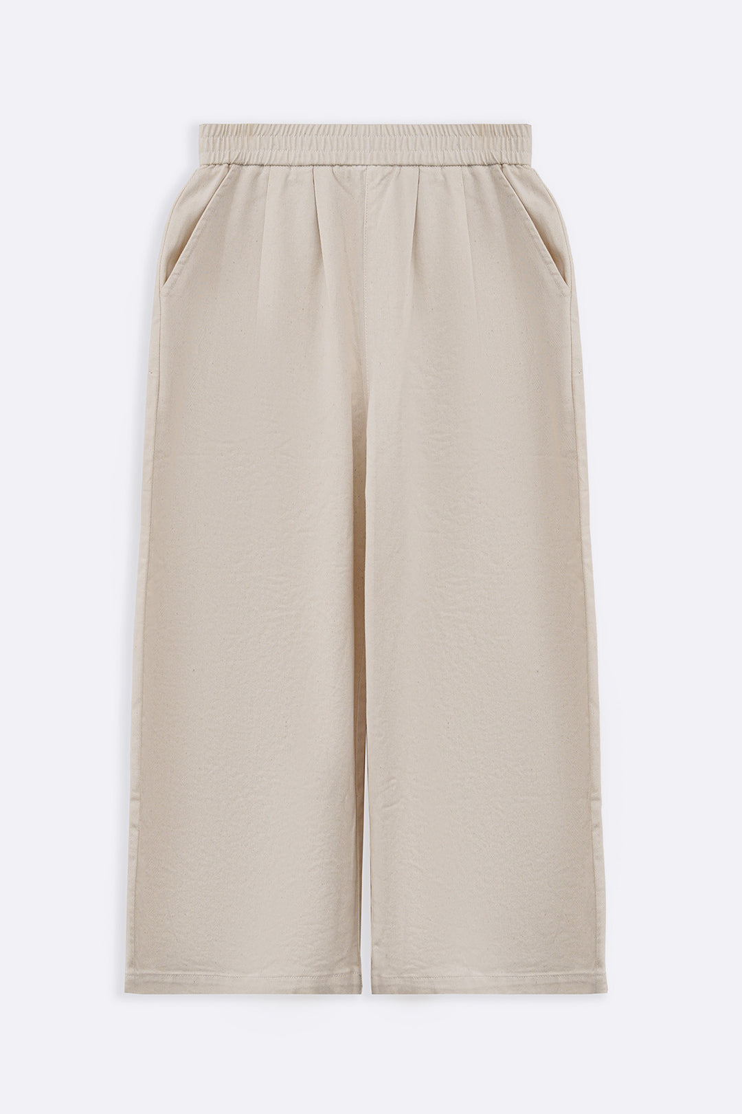 ECRU CROPPED PANTS