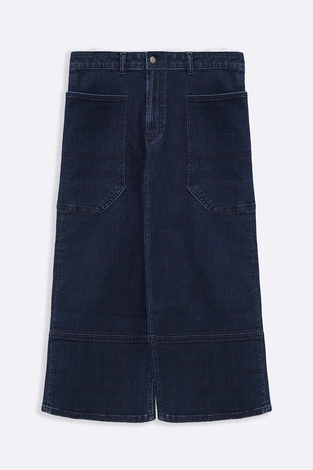 DARK BLUE HIGHLINE CROPPED JEANS
