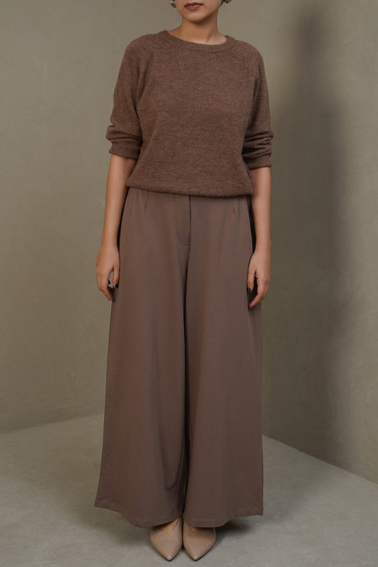 KHAKI STRAIGHT LEG PANTS