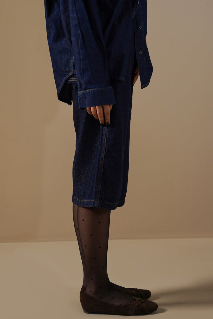 DARK BLUE LONG JORTS