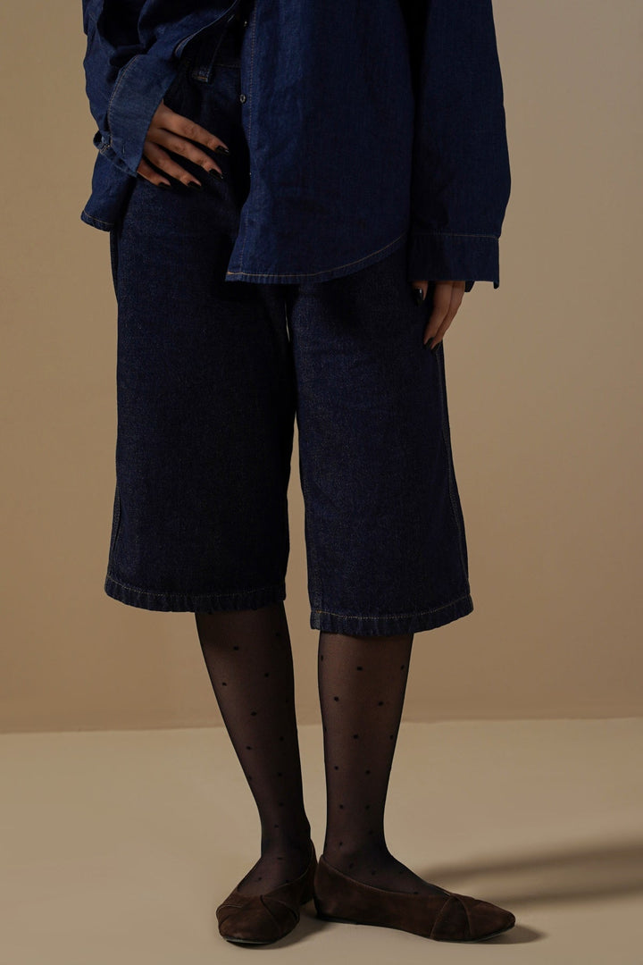 DARK BLUE LONG JORTS