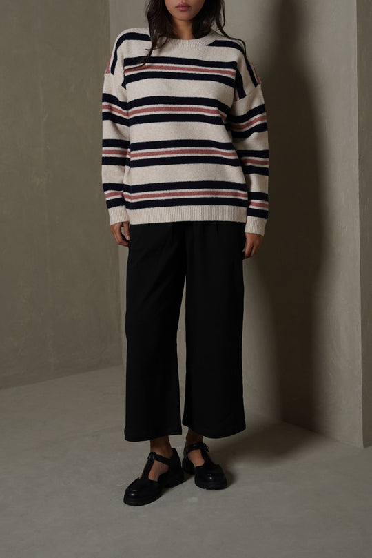 BLACK CROPPED PANTS