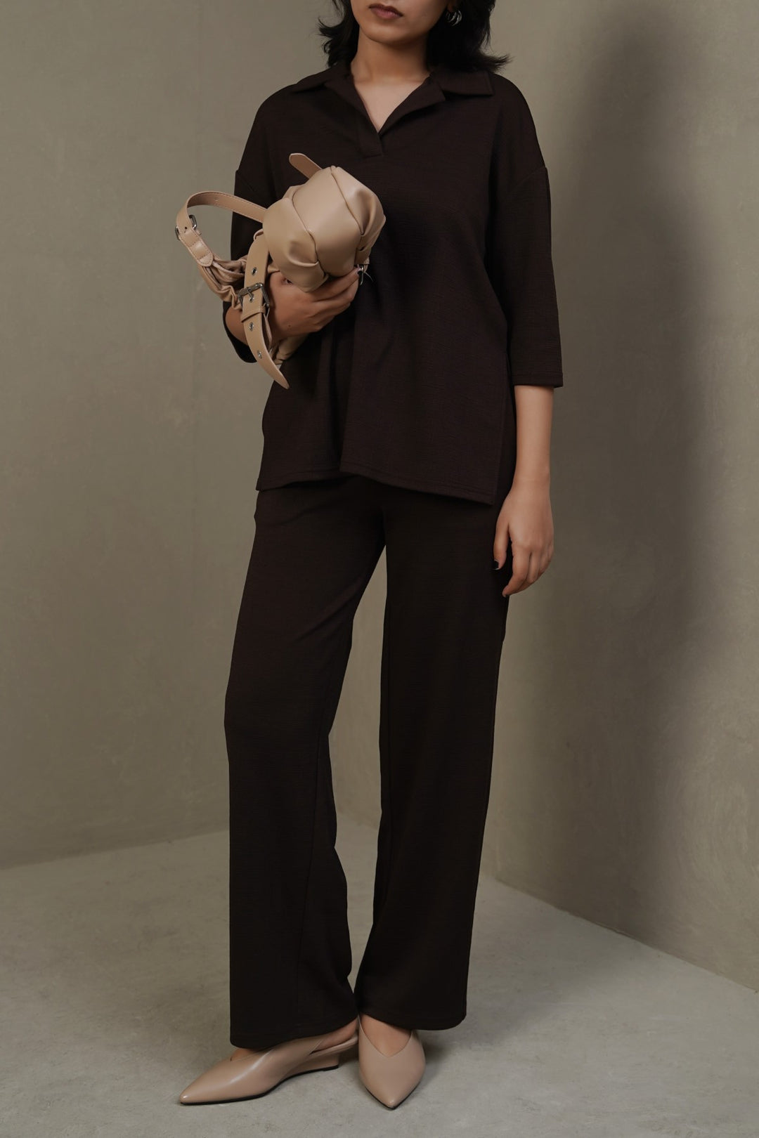 TEXTURED PANTS