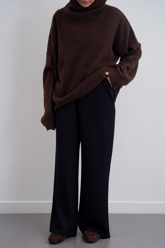 BLACK STREAMLINE NEOPRENE PANTS