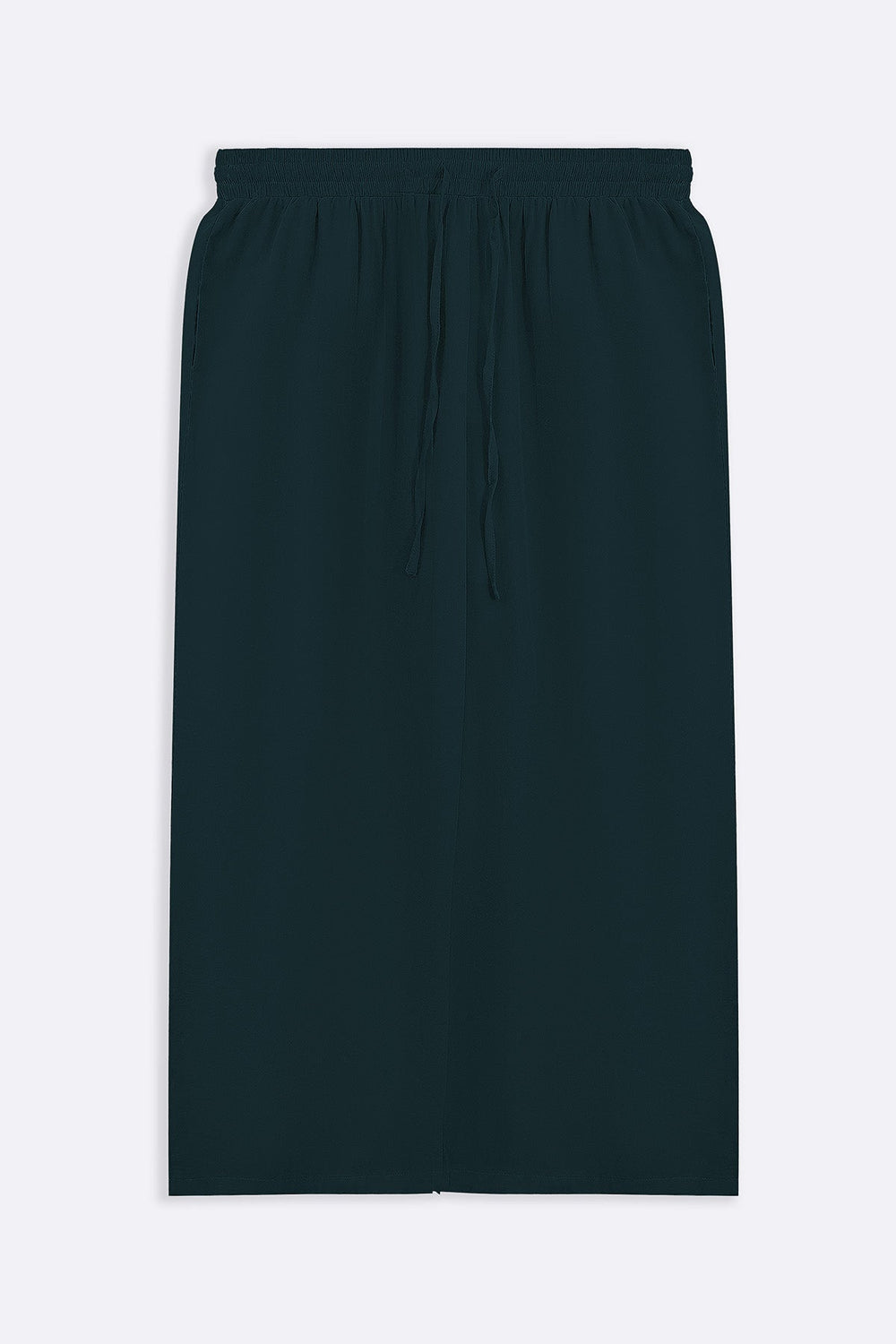 GREEN SLEEK SILK TROUSERS