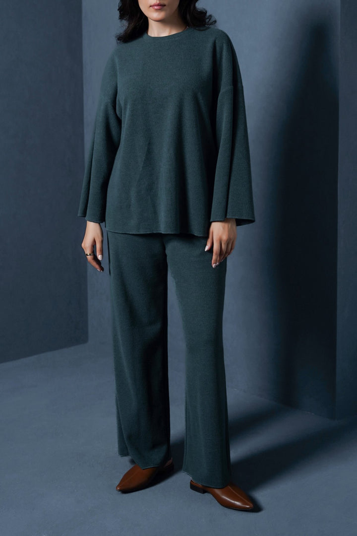 DARK GREEN RETREAT SWEATPANTS