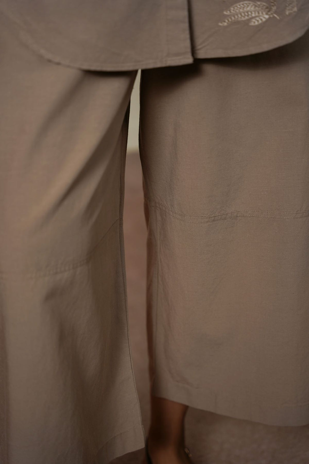 TAILORED LINEN BLEND CULOTTES