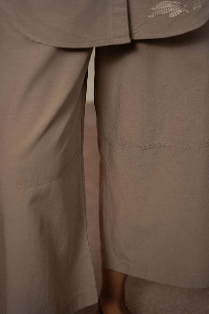 TAILORED LINEN BLEND CULOTTES