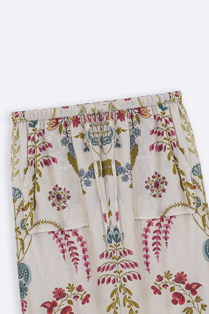 CREAM SPRING HEARTS PANTS