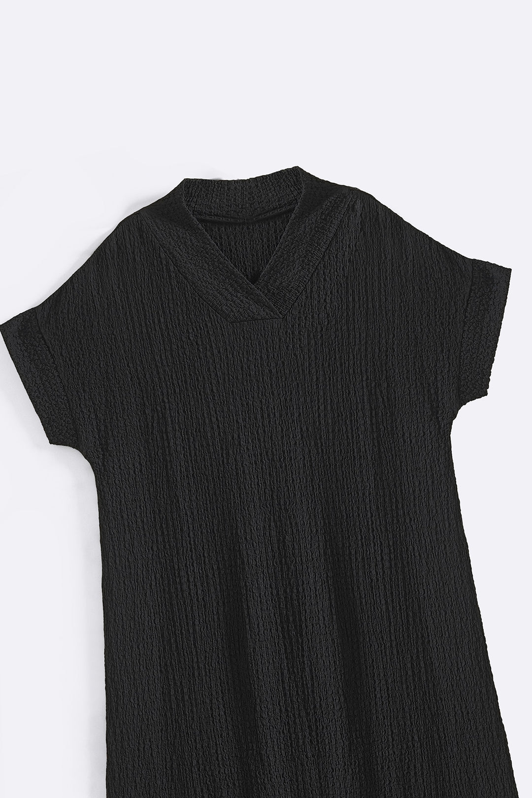 CRINKLE CASCADE DRESS