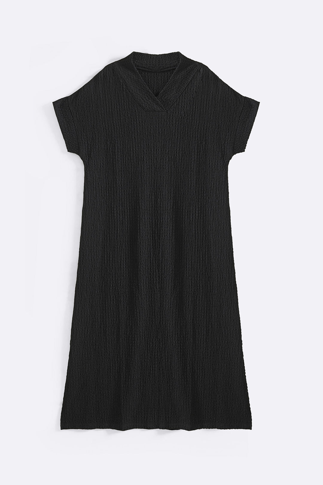 CRINKLE CASCADE DRESS