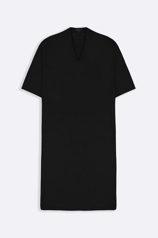 BLACK CASUAL LOUNGE DRESS