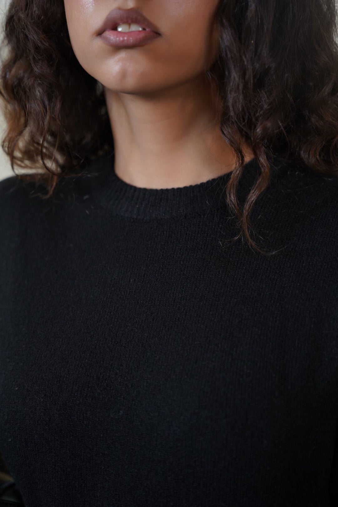 BLACK EVERYTHING WINTER DRESS