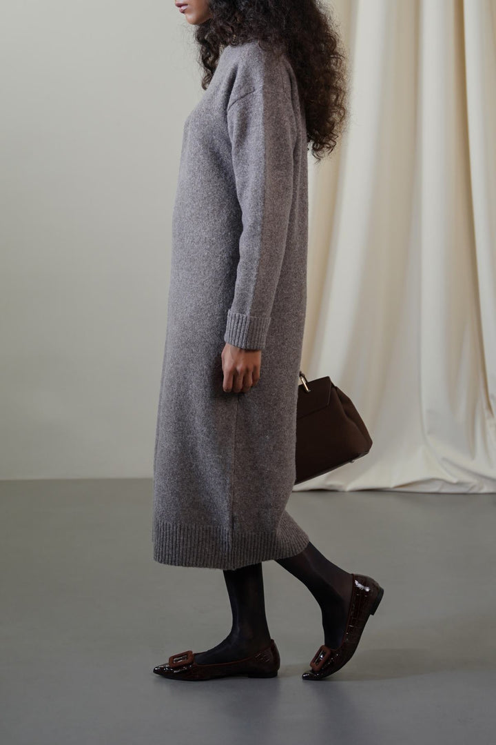 BROWN EVERYTHING WINTER DRESS