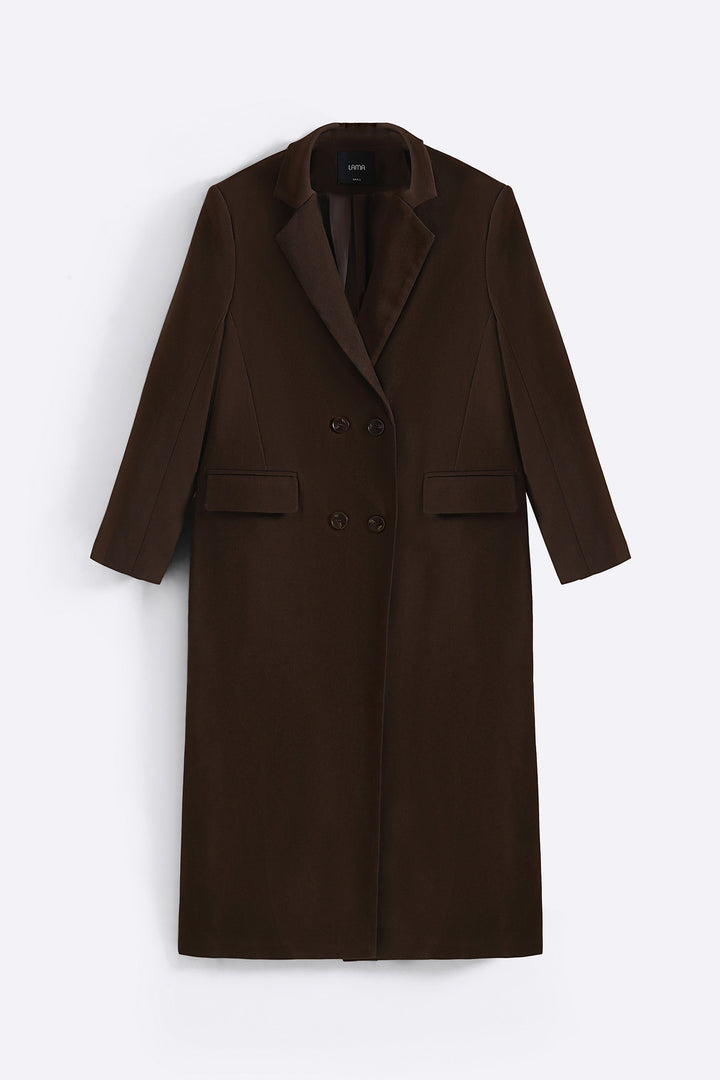 BROWN-EXTRA LONG BLAZER