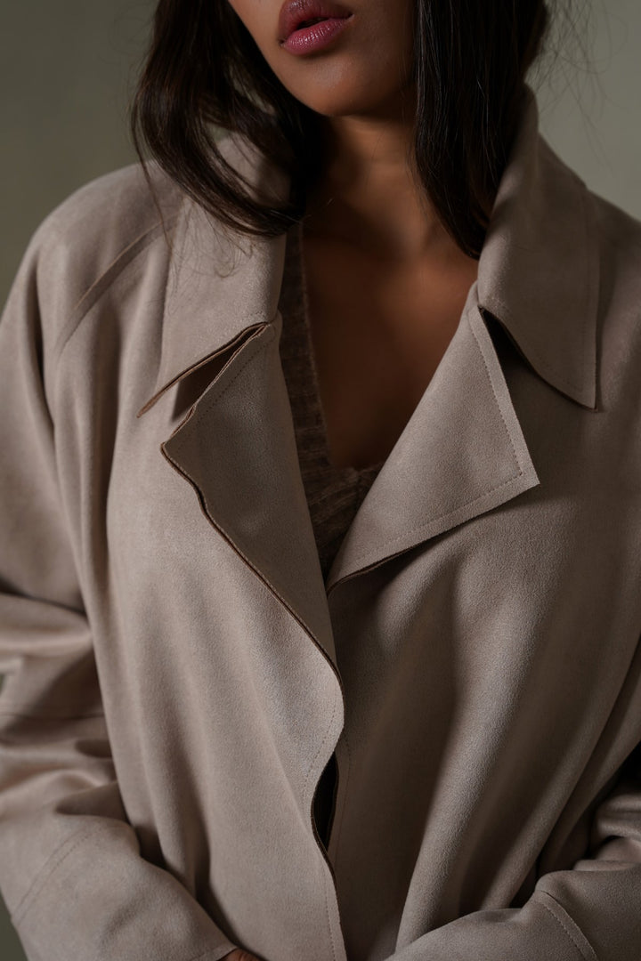 GRAVEL-ARLO SUEDE TRENCH