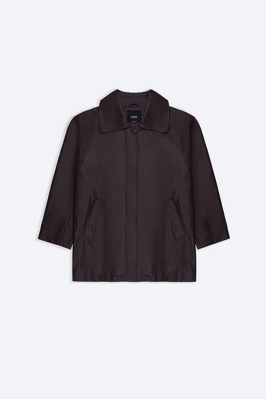 BURGUNDY ESSENTIAL LEATHER JACKET