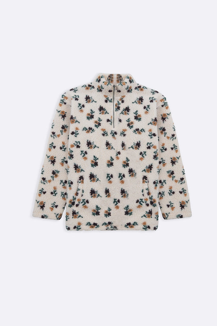 OAT WHITE WEEKEND SHERPA PULLOVER