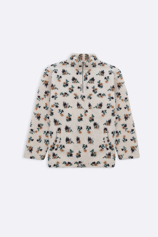 OAT WHITE WEEKEND SHERPA PULLOVER