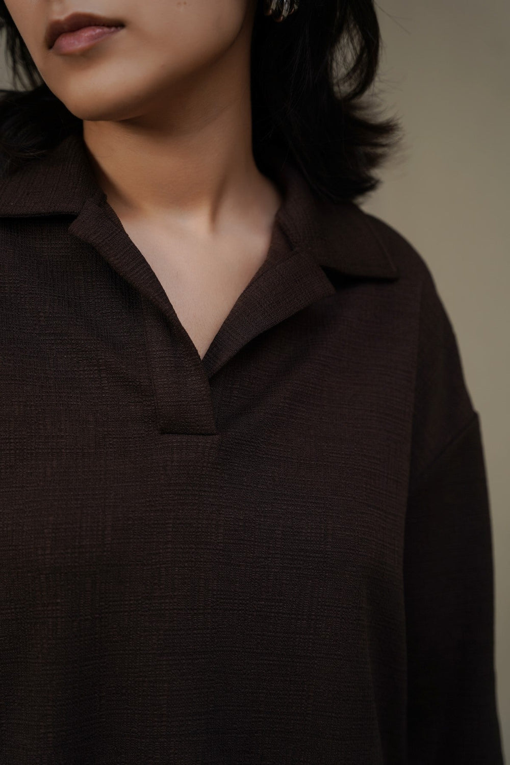 COFFEE TEXTURED POLO