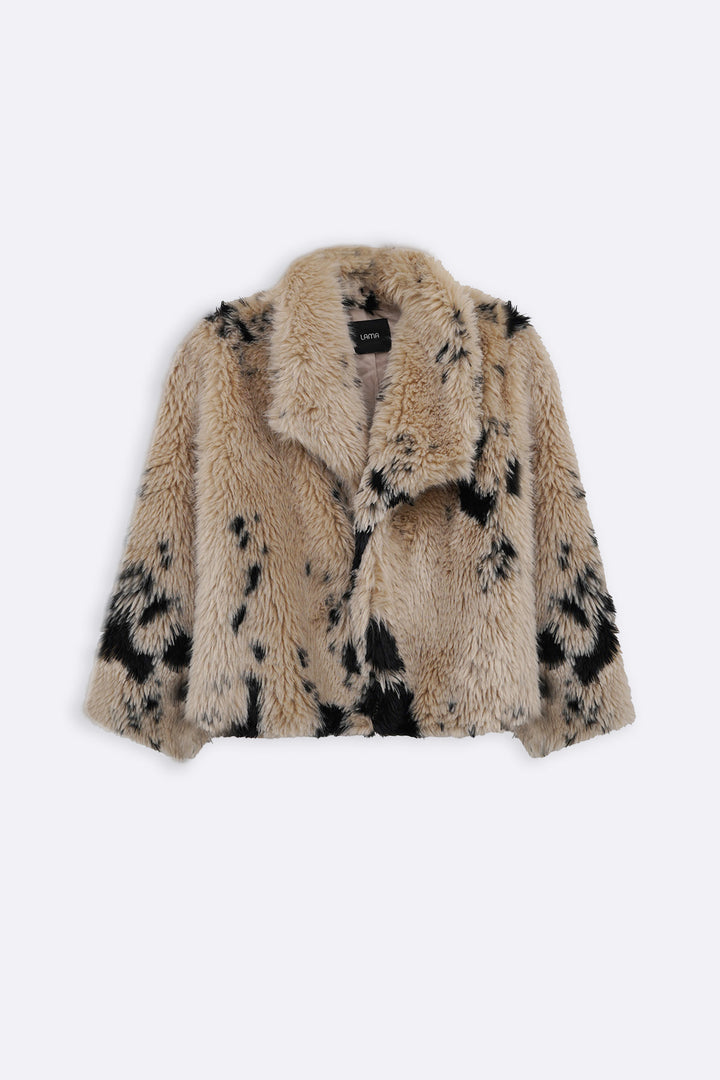 BEIGE RANCH LUXE FUR JACKET