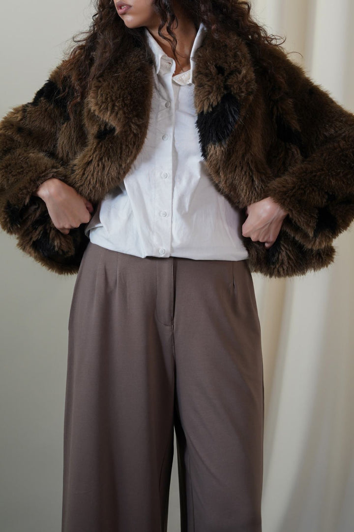 BROWN RANCH LUXE FUR JACKET