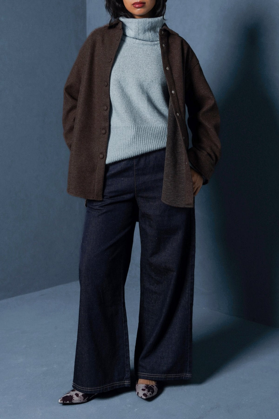 COFFEE HIGH HEM SHACKET