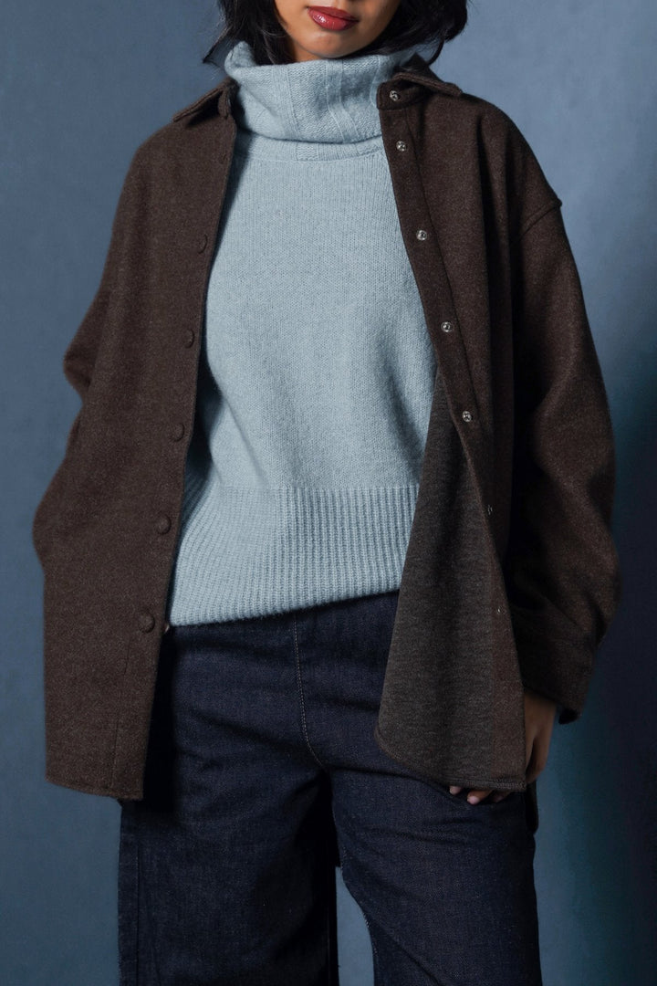 COFFEE HIGH HEM SHACKET