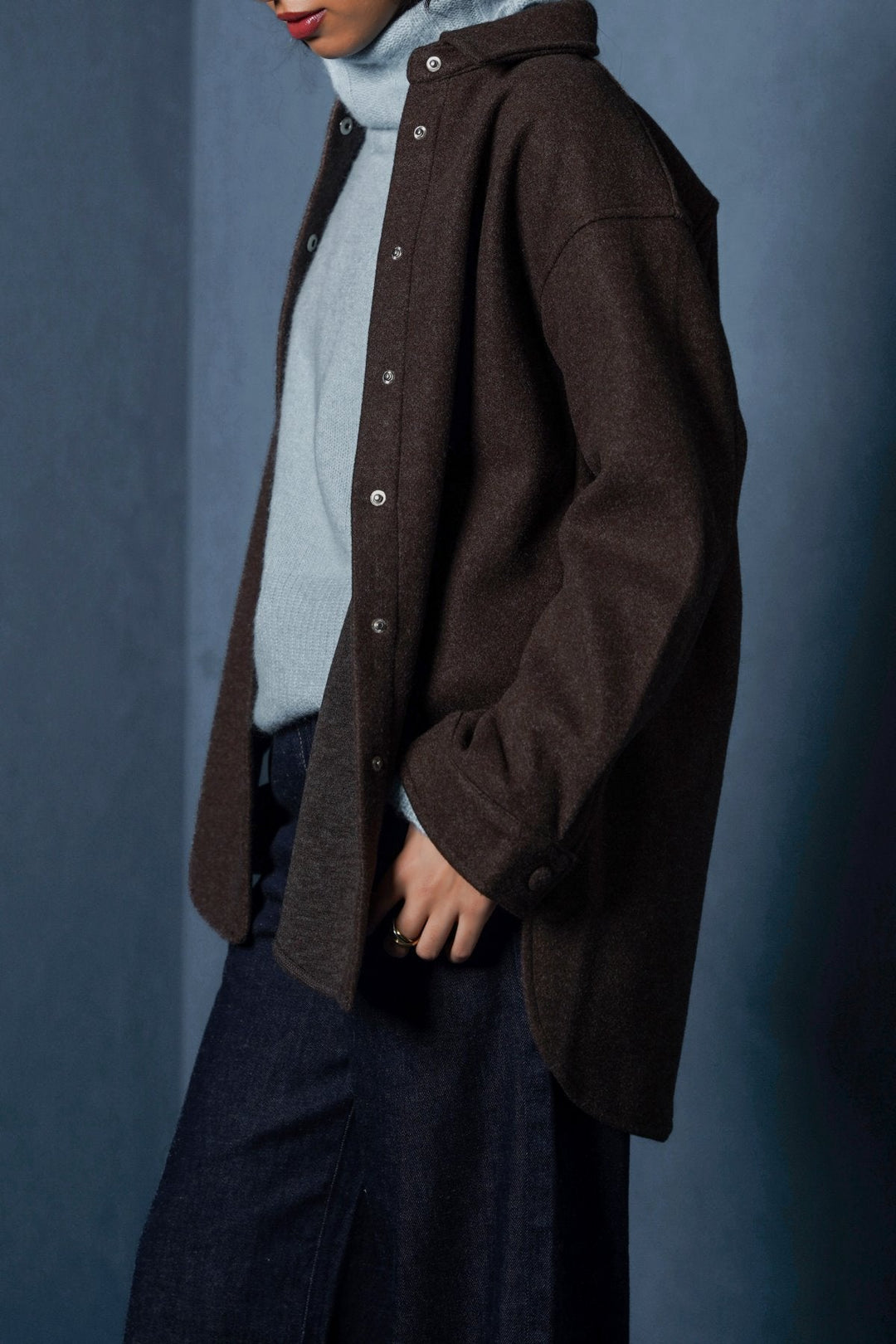 COFFEE HIGH HEM SHACKET