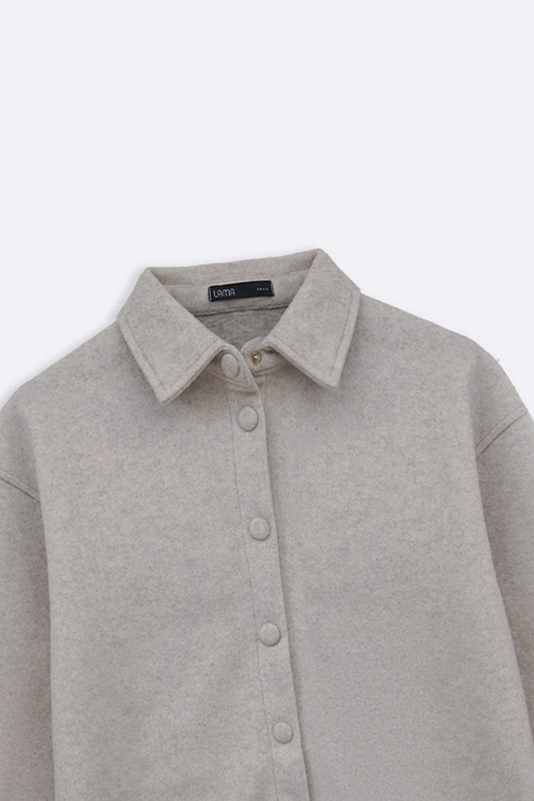 OAT WHITE HIGH HEM SHACKET