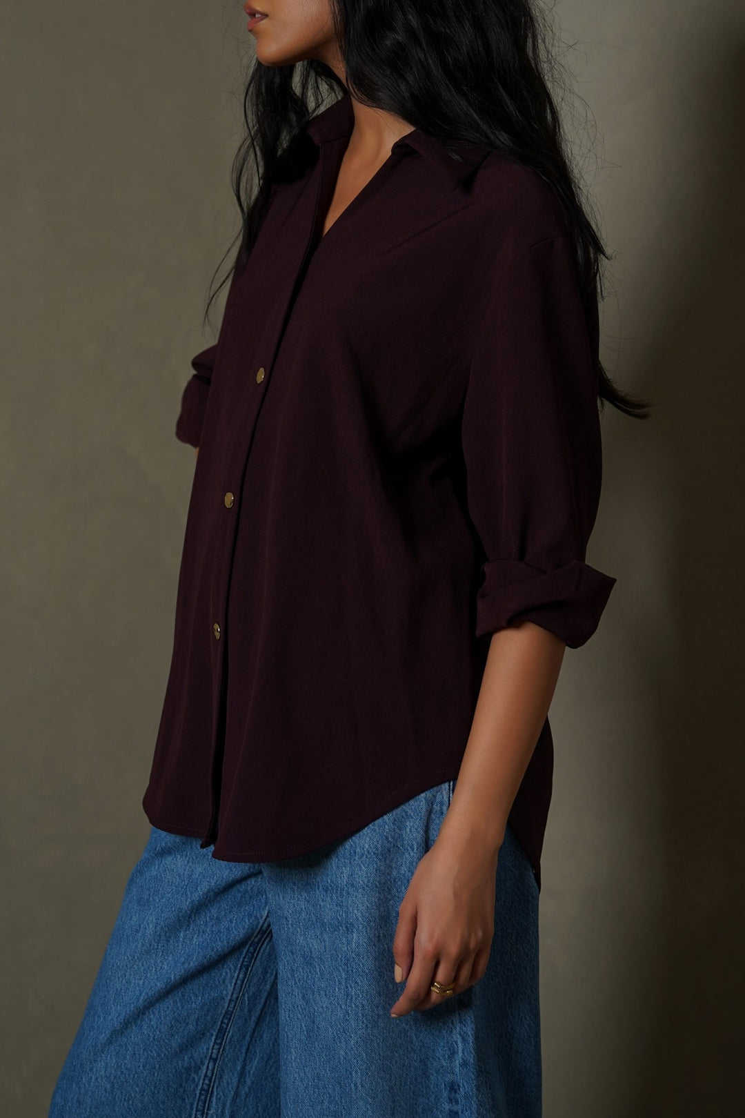 WINE MOCCA BLOUSE