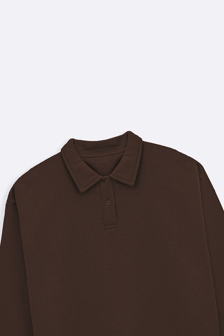BROWN CLASSIC FLEECE POLO
