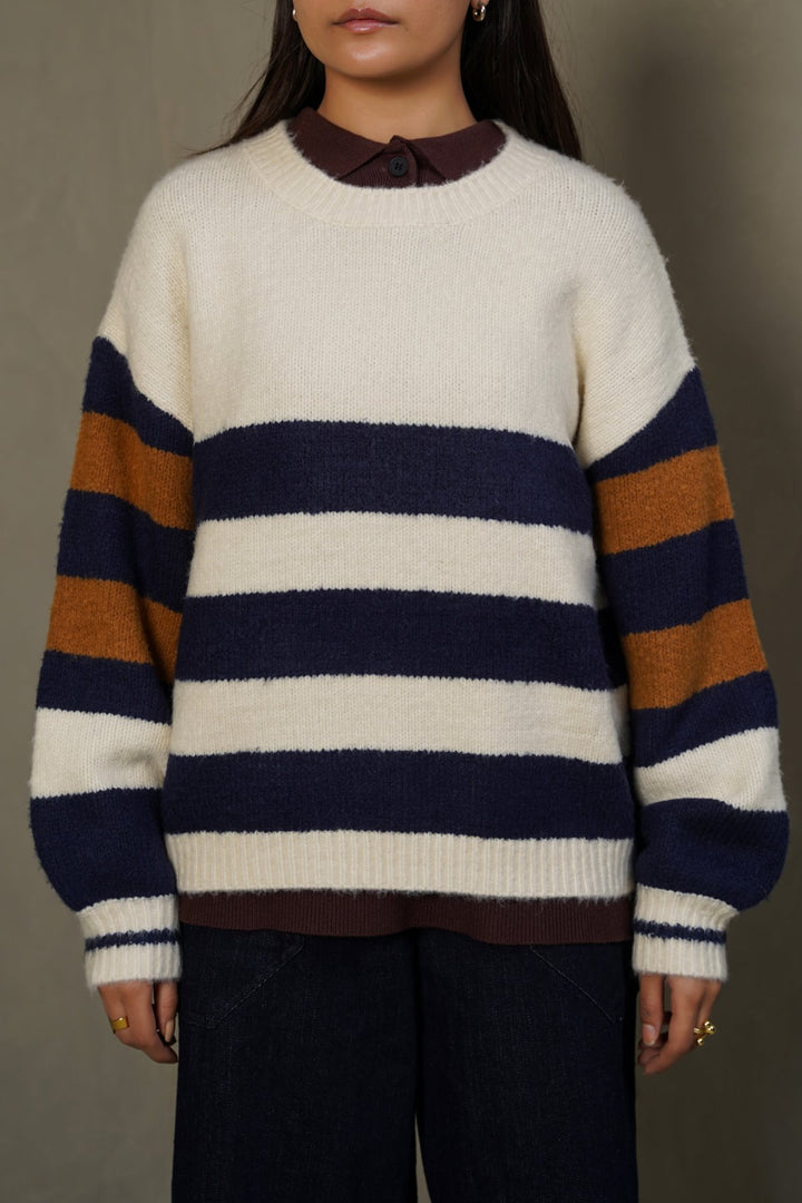 CREAM SKIPPER SWEATER