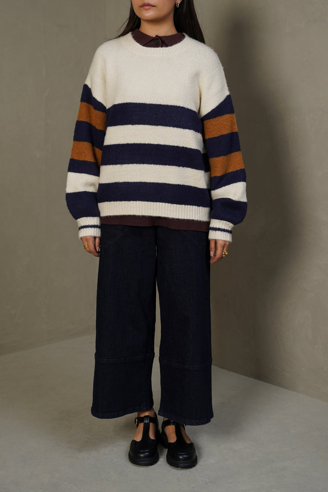 CREAM SKIPPER SWEATER