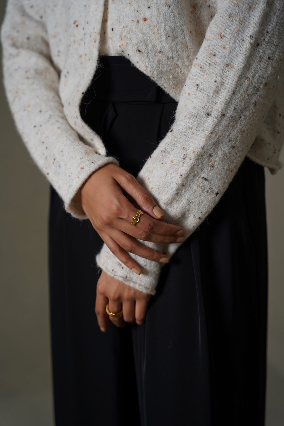 CREAM CONFETTI CARDIGAN